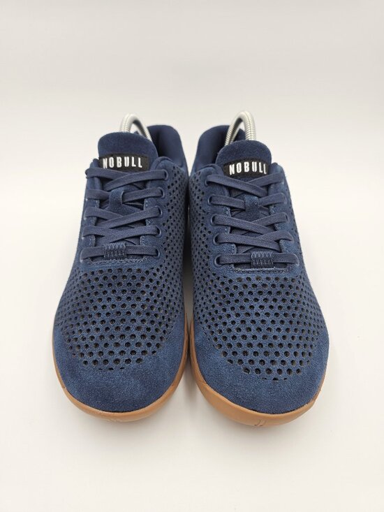 No Bull Perforated Leather Trainers Sneakers Blue Unisex Mens 8.5- Womens 10 NEW main image 7